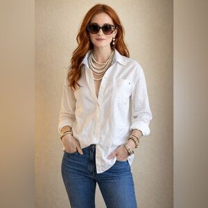 Crown & Ivy White Button Down Shirt